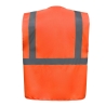Gilet multifonction haute visibilité Orange Yoko – Multipockets HV – vue 2