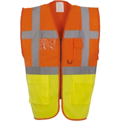 Gilet multifonction haute visibilité Orange – Yoko
