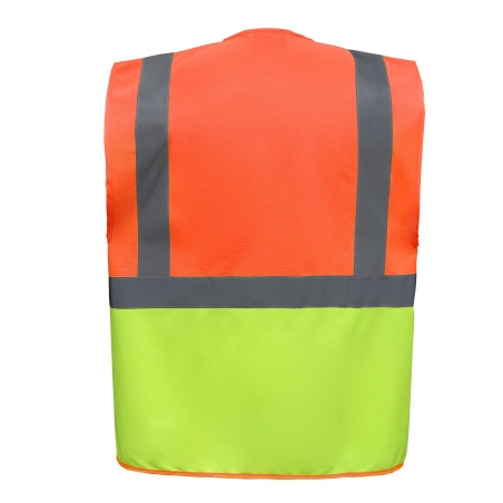 Gilet multifonction haute visibilité Orange – Yoko – vue 2