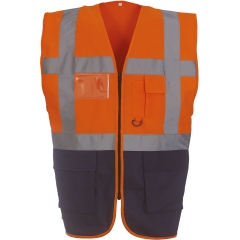 Gilet multifonction haute visibilité Orange Marine Yoko