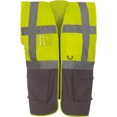 Gilet multifonction haute visibilité Gris – Yoko