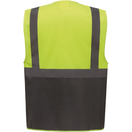 Gilet multifonction haute visibilité Gris – Yoko – vue 2