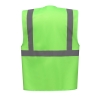 Gilet multifonction haute visibilité Vert lime – Yoko – vue 2