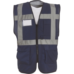 Gilet haute visibilité multifonction marine Yoko – 120 g/m²