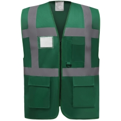 Gilet multifonction haute visibilité Jaune – Yoko – Vert paramédical