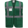 Gilet multifonction haute visibilité Jaune – Yoko – Vert paramédical