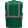 Gilet multifonction haute visibilité Jaune – Yoko – Vert paramédical – vue 2