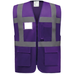 Gilet multifonction haute visibilité Violet – Yoko