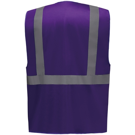Gilet multifonction haute visibilité Violet – Yoko – vue 2