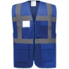 Gilet multifonction haute visibilité Bleu Royal Yoko – Full Zip