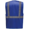 Gilet multifonction haute visibilité Bleu Royal Yoko – Full Zip – vue 2