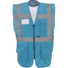 Gilet multifonction haute visibilité Bleu (Sapphire) – Yoko