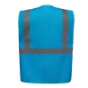 Gilet multifonction haute visibilité Bleu (Sapphire) – Yoko – vue 2
