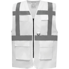 Gilet multifonction haute visibilité Blanc – Yoko