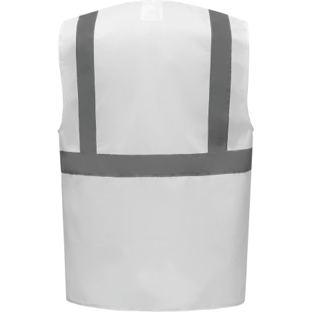 Gilet multifonction haute visibilité Blanc – Yoko – vue 2