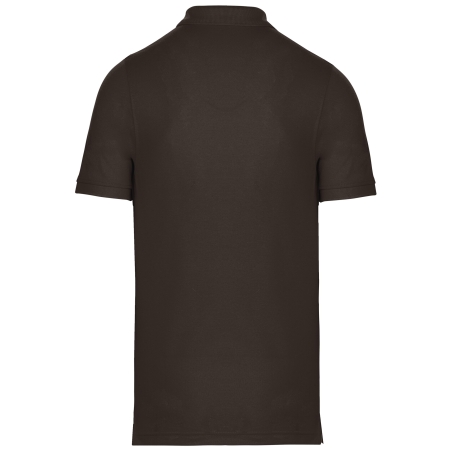 Polo Manches Courtes Homme Marron (Chocolate) – WK. Designed To Work – vue 2