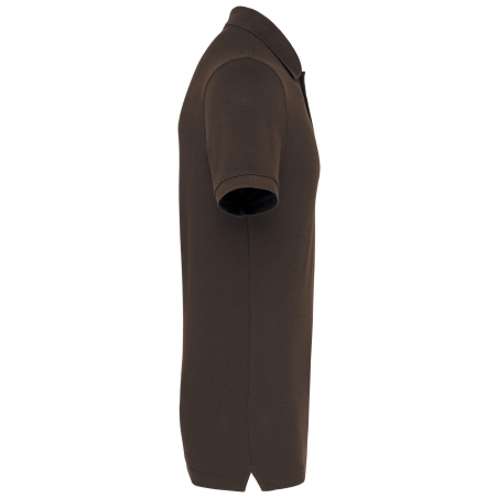 Polo Manches Courtes Homme Marron (Chocolate) – WK. Designed To Work – vue 3