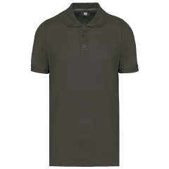 Polo manches courtes homme Vert Dark Khaki WK. Designed To Work