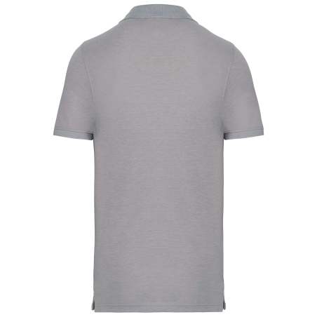 Polo Manches Courtes Homme Gris Oxford – WK. Designed To Work – vue 2