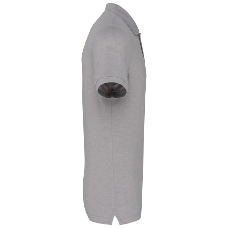 Polo Manches Courtes Homme Gris Oxford – WK. Designed To Work – vue 3