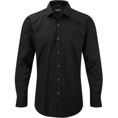 Chemise Homme Manches Longues Ultimate Stretch Noir – Russell
