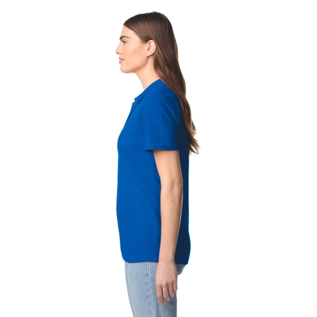 Polo Femme Softstyle Double Piqué Bleu Royal | Gildan – vue 2