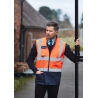 Bodywarmer rembourré haute visibilité Orange Yoko – Sans manches HV