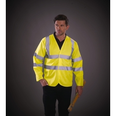 Gilet haute visibilité manches longues jaune Yoko – Classe 3
