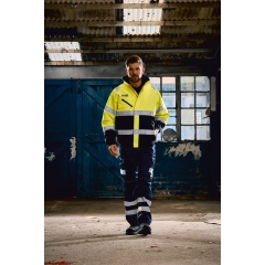 Veste Hi-vis Fontaine Jaune Fluo Marine – Yoko