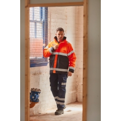 Veste haute visibilité Orange fluo / Marine Fontaine Storm – Yoko