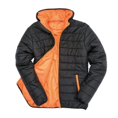 Veste Doudoune Full Zip Orange Bicolore Result – Personnalisable