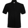 Polo Heavy 65/35 Noir – Fruit of the Loom