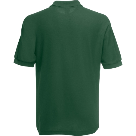 Polo Heavy 65/35 Fruit of the Loom – Coloris Vert (Bottle Green) – vue 2