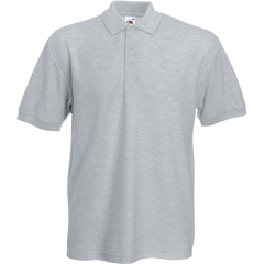 Polo Heavy 65/35 Fruit of the Loom – Gris (Heather Grey)