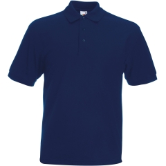Polo Heavy 65/35 Fruit of the Loom – Coupe Droite Marine