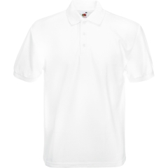 Polo Heavy 65/35 Blanc – Fruit of the Loom