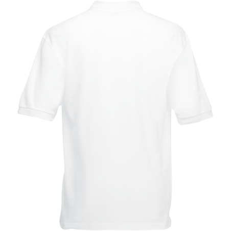 Polo Heavy 65/35 Blanc – Fruit of the Loom – vue 2