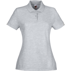 Polo Femme Gris Chiné 65/35 Fruit of the Loom – 180 g/m²