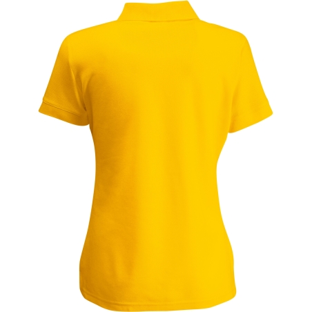 Polo Femme Jaune Sunflower 180 g/m² – Fruit of the Loom – vue 2