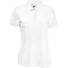 Polo Femme Blanc 180 g/m² – Fruit of the Loom (65/35)