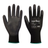 Gant de travail enduit PU haute dextérité Noir – Portwest A120