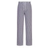 Pantalon de cuisine coton taille élastiquée Bromley Bleu check – Portwest C079