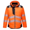 Parka haute visibilité hiver isolante classe 3 Orange/noir – Portwest T400