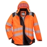 Parka haute visibilité hiver isolante classe 3 Orange/noir – Portwest T400