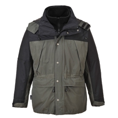 Parka 3 en 1 imperméable respirante avec polaire amovible Gris – Portwest S532