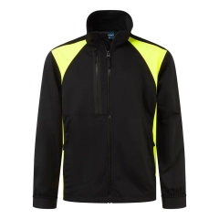 Veste de travail stretch polyester coton recyclé Noir/jaune – Portwest CD885