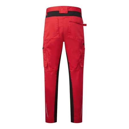 Pantalon de travail éco-conçu stretch avec genouillères WX2 Rouge foncé – Portwest CD881