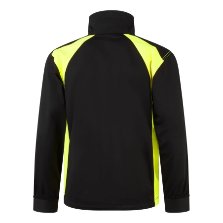 Veste de travail stretch polyester coton recyclé Noir/jaune – Portwest CD885
