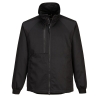 Veste de travail stretch polyester coton recyclé Noir coupe longue – Portwest CD885