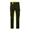 Pantalon de travail éco-conçu stretch avec genouillères WX2 Noir/jaune – Portwest CD881